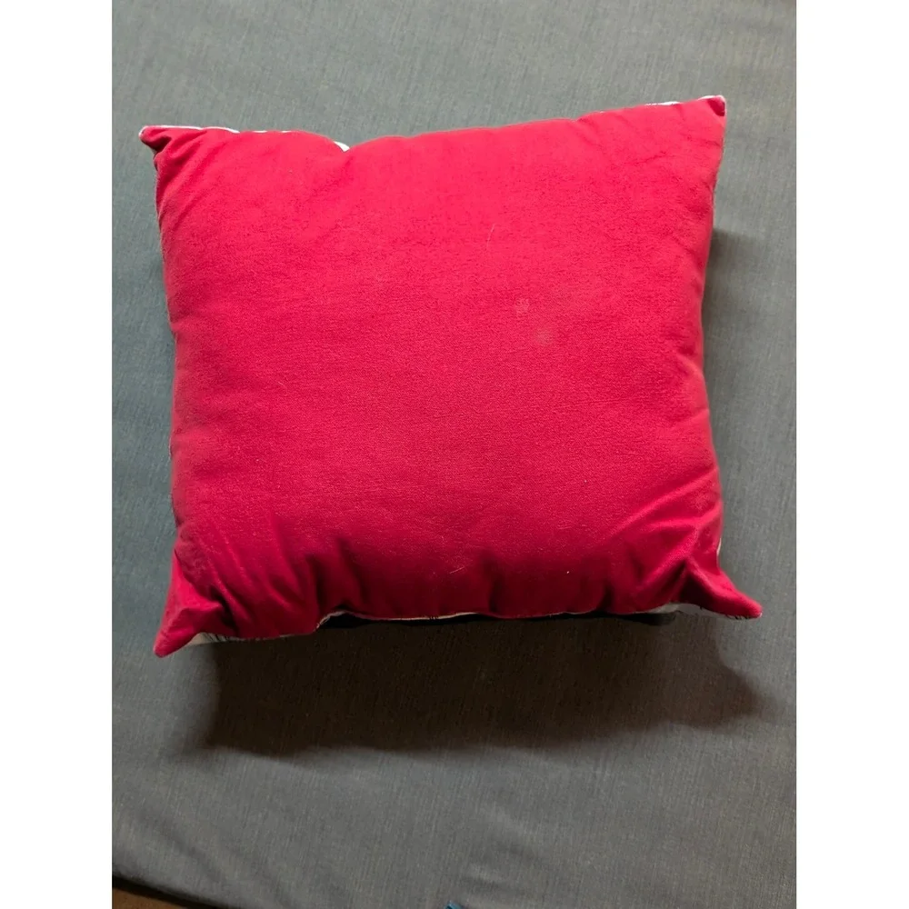 Vintage Style Winter Ski Scene Throw Pillow Lodge Cabin Decor Square 17
